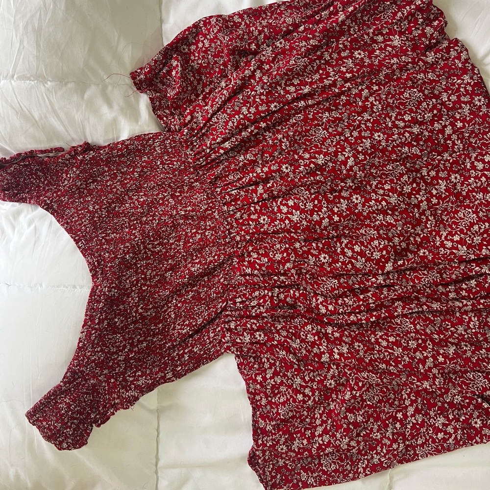 Dress with leg slits